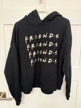 FRIENDS Logo Black Pullover Hoodie